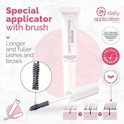 Miniatura 4 de RB RENATA BEAUTY Suero acondicionador de pestañas y cejas Suero regenerador y reparador Acondicionador profundo de cejas y pestañas para