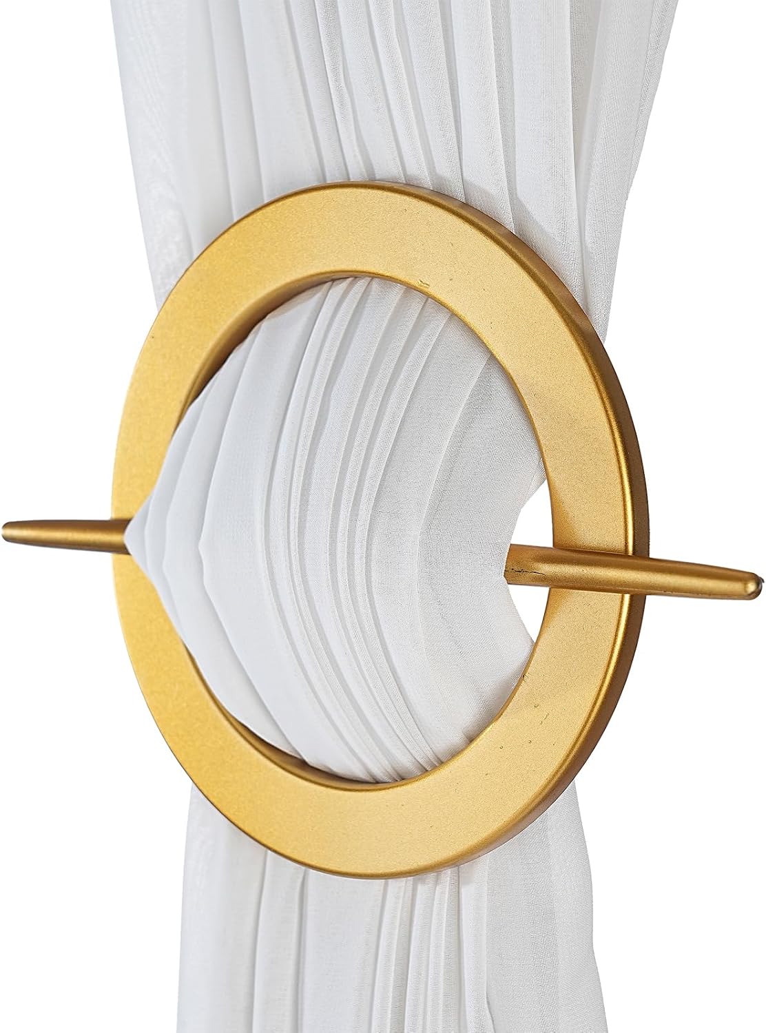 Elegant Retro Style Curtain tie, 2-piece Set - Decorative Plastic fixator, Suitable for Living Room, Bedroom, Office Decoration (Golden)