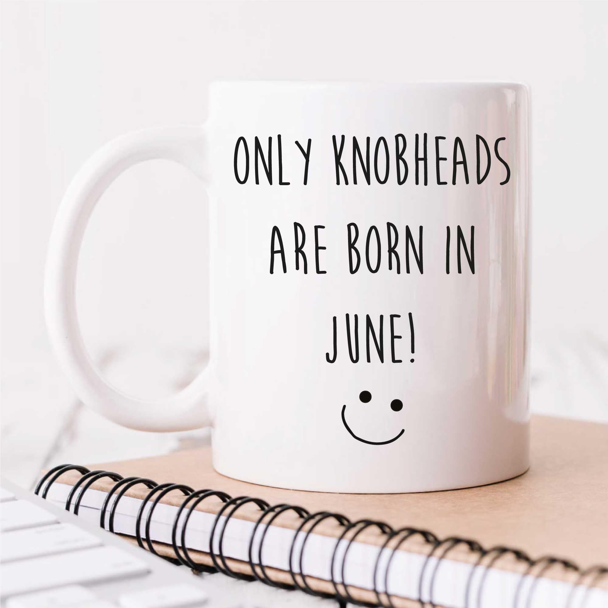 60 Second Makeover Limited June Birthday Mug Only Knobheads are Born in June Birthday Present Gift