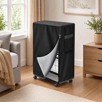 Bed Storage Cover, Folding Oxford Fabric Rollaway Bed Cover with Zipper, Thickened Storage Cover Water and Dust Resistant Protective Bed Protector Cover, Easy to Put On and Take Off#1
