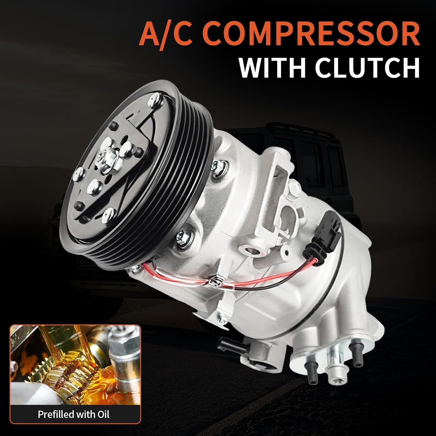 AC Compressor Compatible For Chevrolet Cruze 2011 Cruze Eco 1.4, Replaces 13335248, 13346489