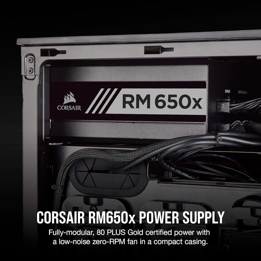 Corsair RMX Series (RM650X), 80+ Gold Certified 650W Fully Modular Power Supply thumbnail 2