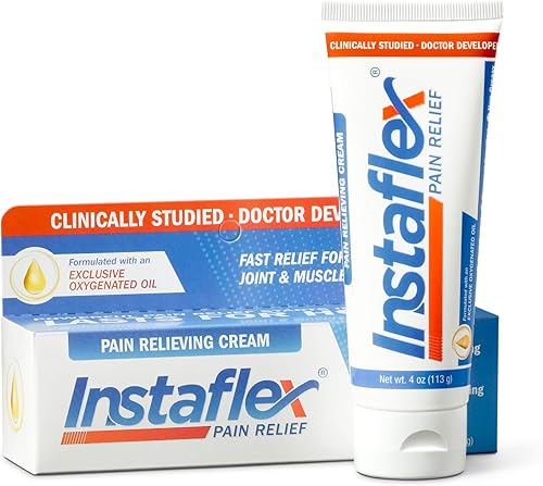 Instaflex La crema para aliviar el dolor ofrece alivio del dolor clínicamente estudiado de la artritis, dolor de espalda, distensiones y dolor