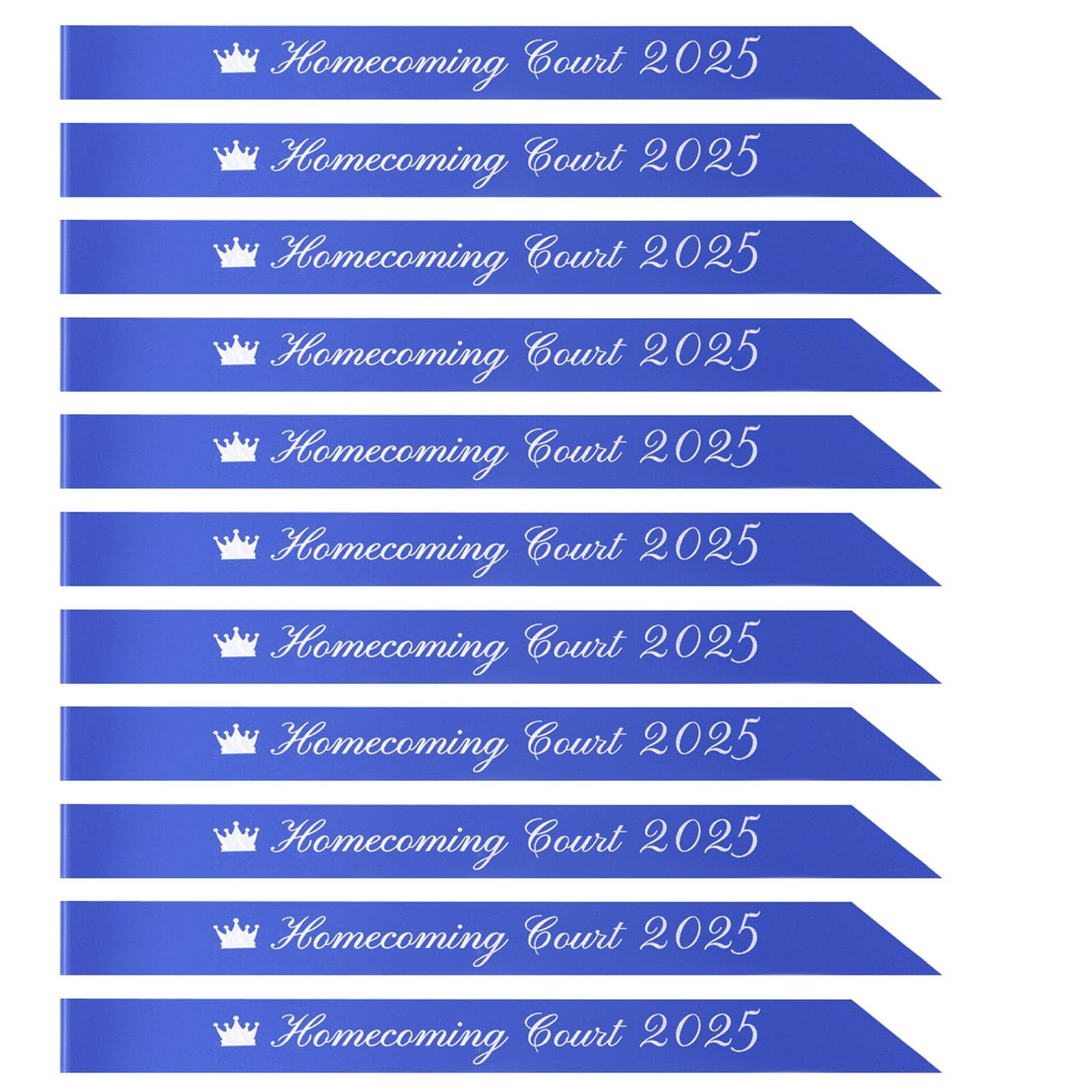 Écharpes de fête en satin bleu et blanc pour célébrer votre bal de fin d'année 2023