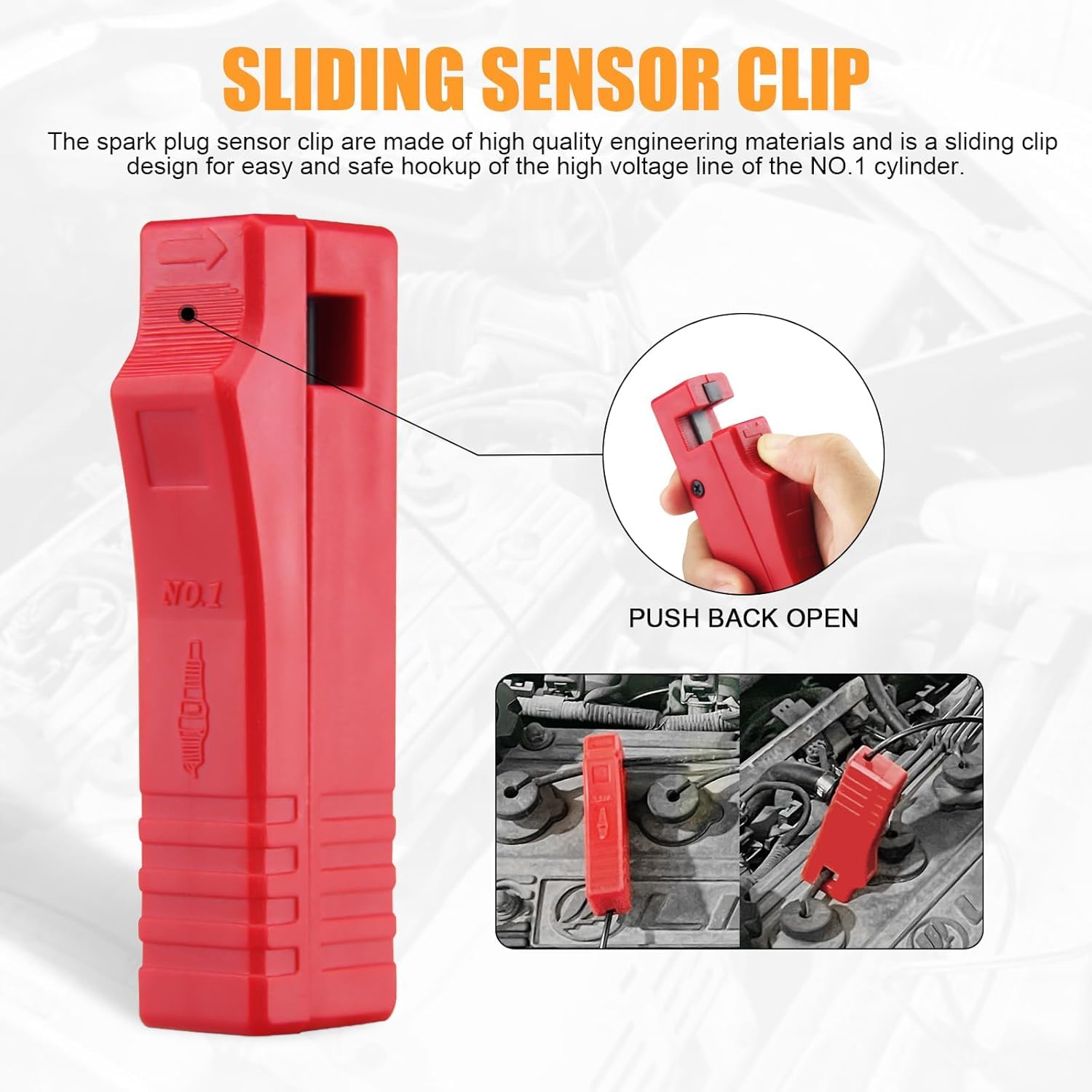 Pistola Estroboscópica Lámpara Estroboscópica con Pinzas,OBDMONSTER Inductivas Digital para Coches y Motos 12V Pistola Estroboscopica, Lámpara Inductiva