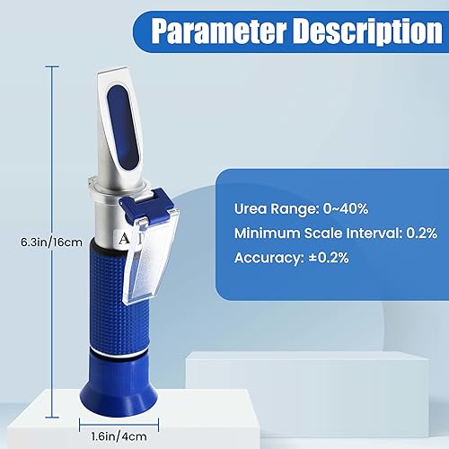 Miniatura 2 de AMTAST Probador refractómetro DEF AdBlue de mano para concentración de urea en líquido de escape diésel Solución acuosa de urea con compensación de
