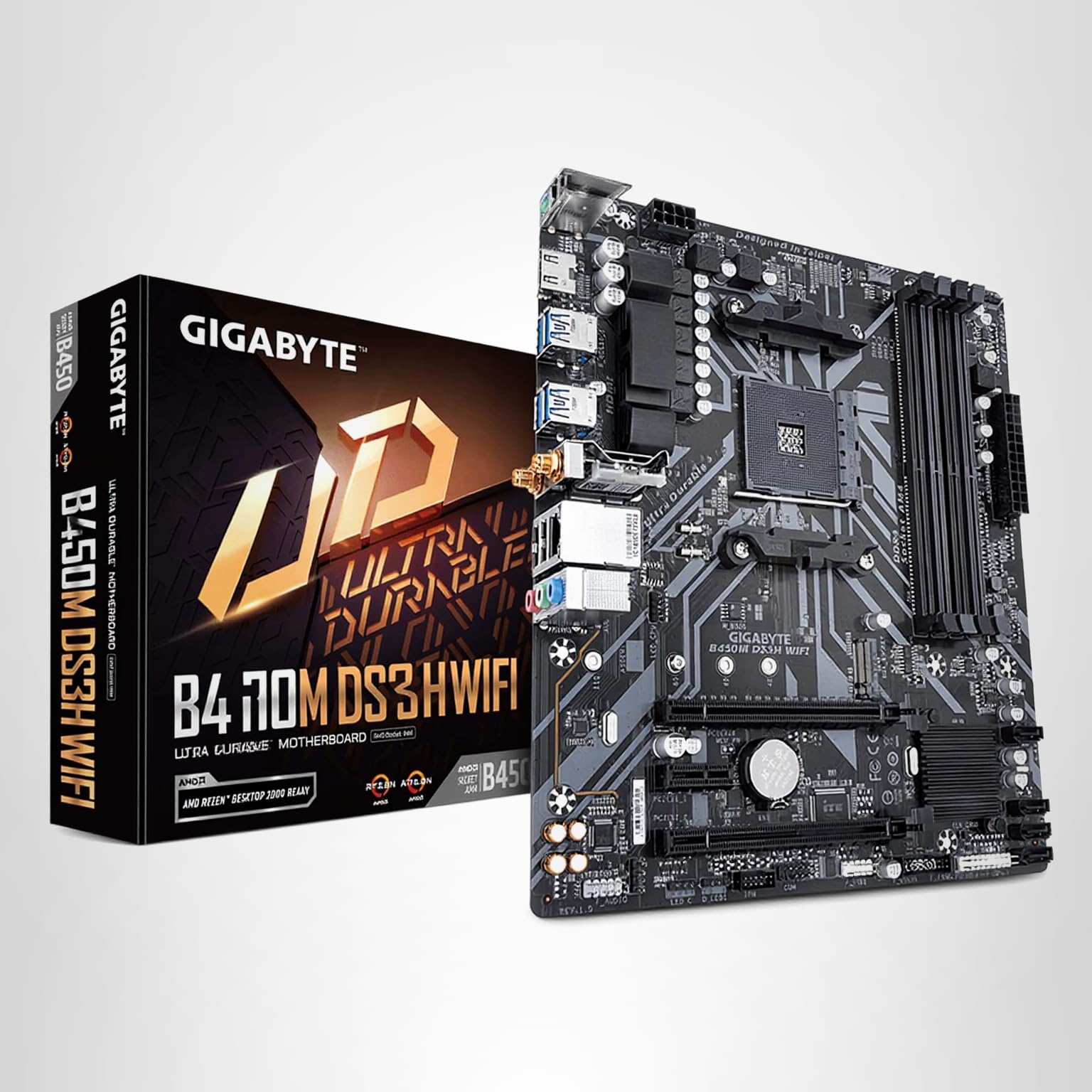 Gigabyte B450M DS3H WIFI (AM4//AMD/B450/mATX/SATA 6GB/s/USB 3.1