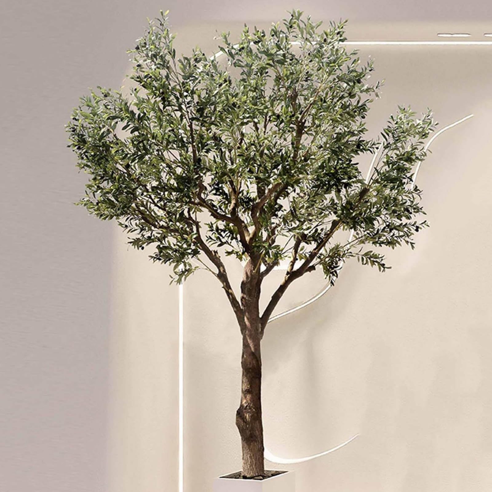 Künstlicher Bonsai-Baum, realistische künstliche Pflanzen, für den Innenbereich, groß, UV-beständig, Büro-Wanddekoration für Veranda, Zuhause, Büro, Wohnzimmer (1,2 m)