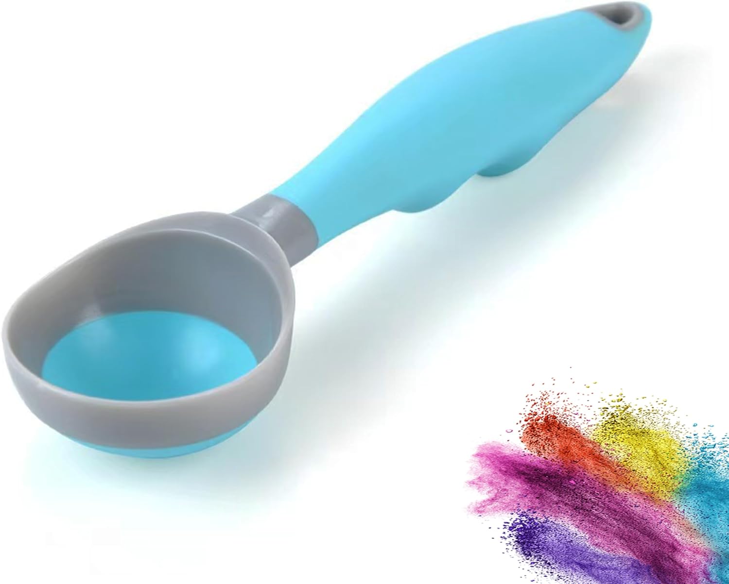 Best Ice Cream Scoop, Food Grade Rubber Spoon (Blue)