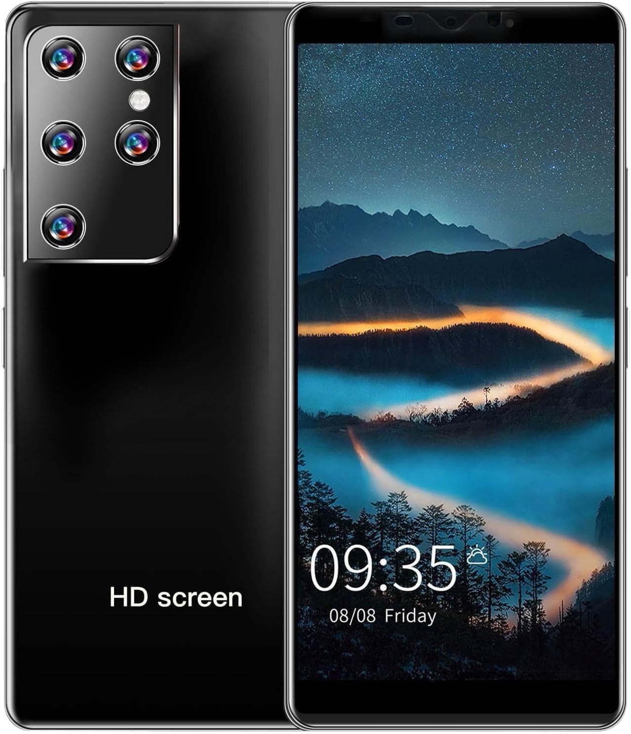 Unlocked Cell Phone, Android 10.0 Smart Phone 5.85 Inch 2+8GB Dual Sim Smartphones 2750mAh Battery Mobile Phones Quad Core Cellphone (Black)
