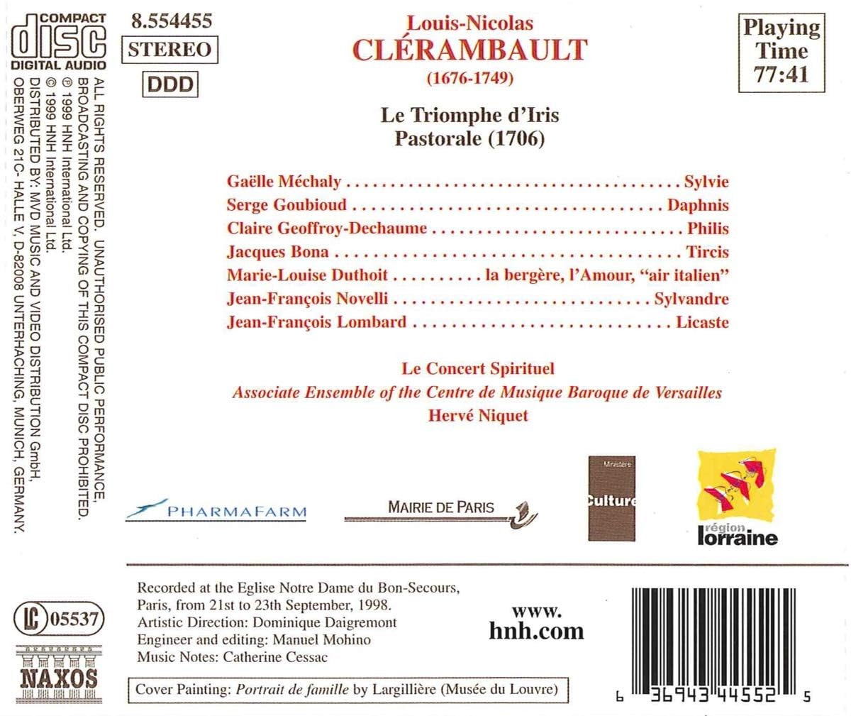 Clérambault : Le Triomphe d'Iris