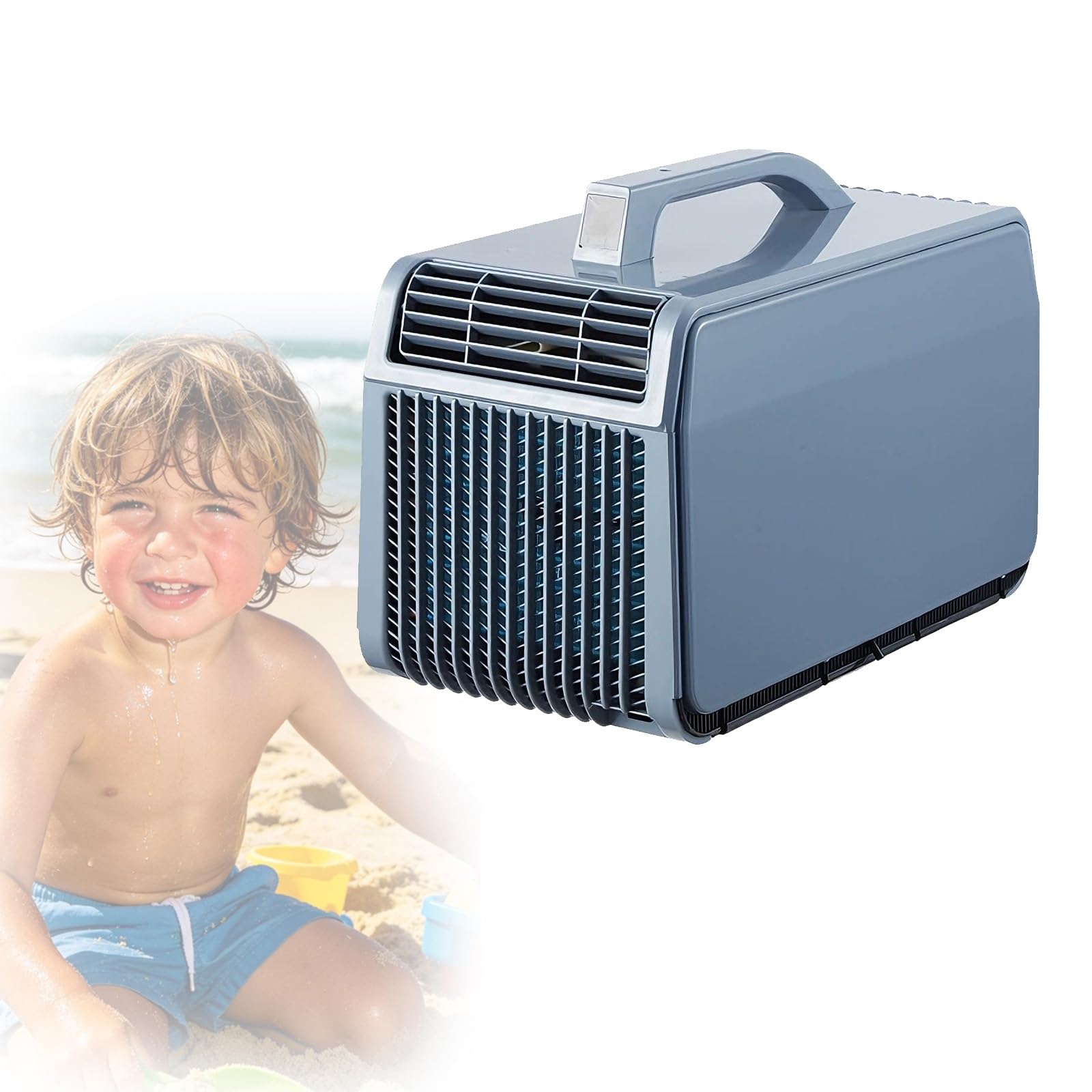 Jintvo One Color Portable Air Conditioner, Camper Air Conditioner, With 4 Working Modes, Cools Down Quickly, No Drilling, No Assembly, For Tent, Rv, Truck & Outdoor Travel