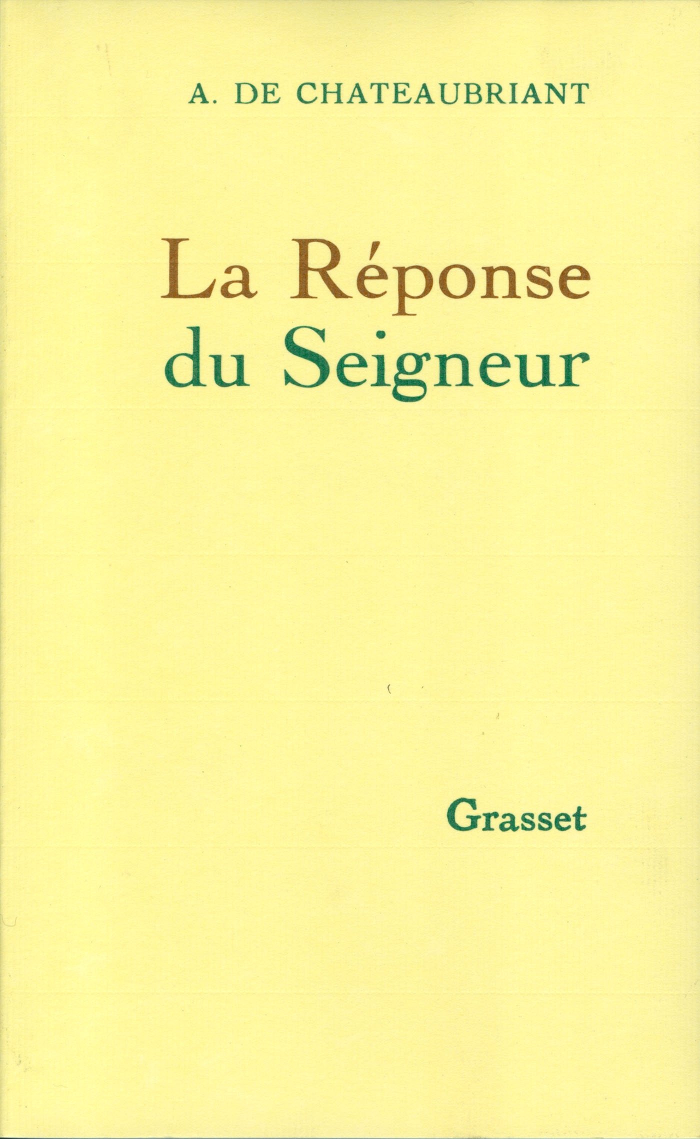 La réponse du seigneur (Aventures) (French Edition)