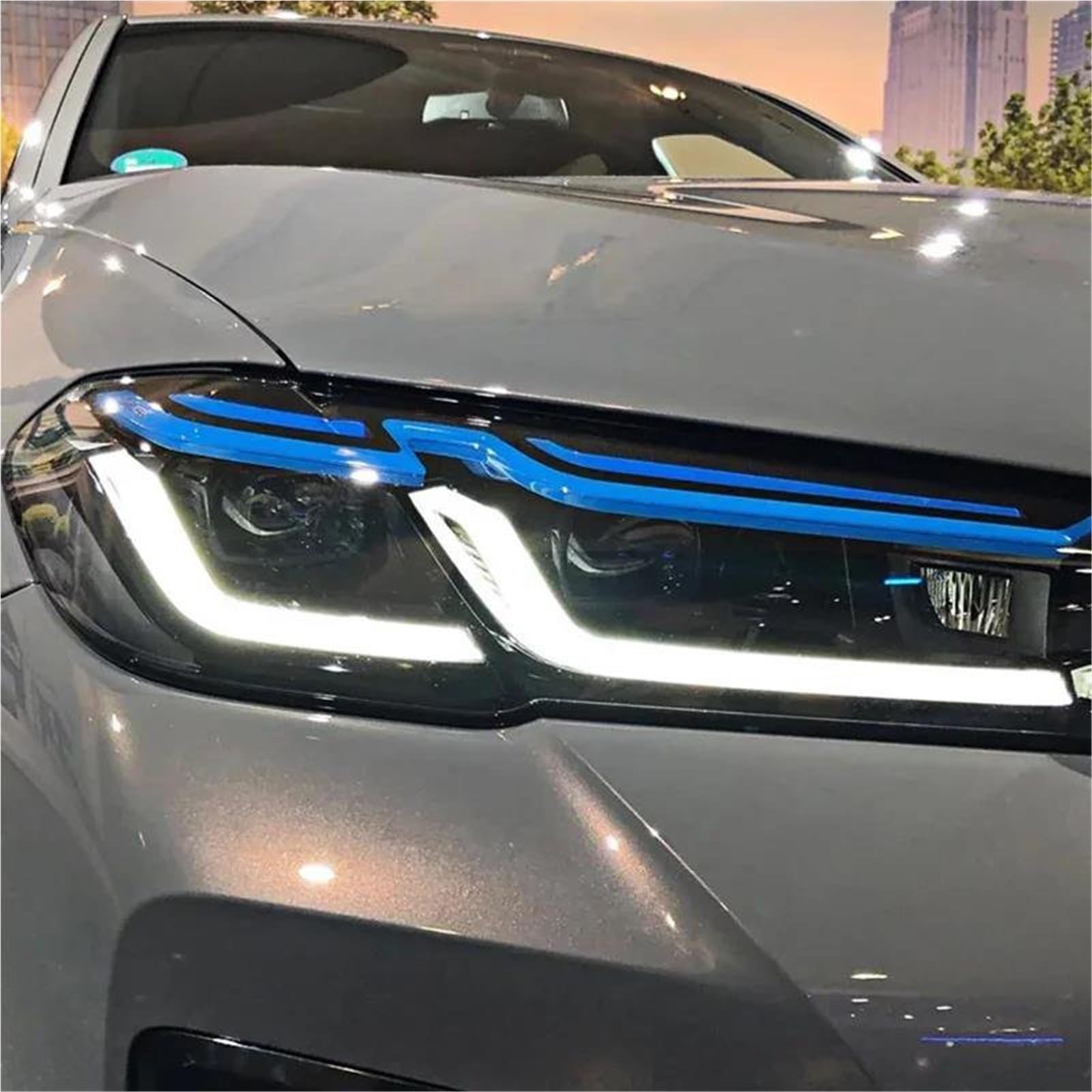 Migliora la sicurezza della guida notturna Accessorio Per Auto Lente Proiettore Fari Per BMW G30 G31 2017-2021 DRL Fendinebbia Rimorchio Segnale Di Svolta Plug And Play