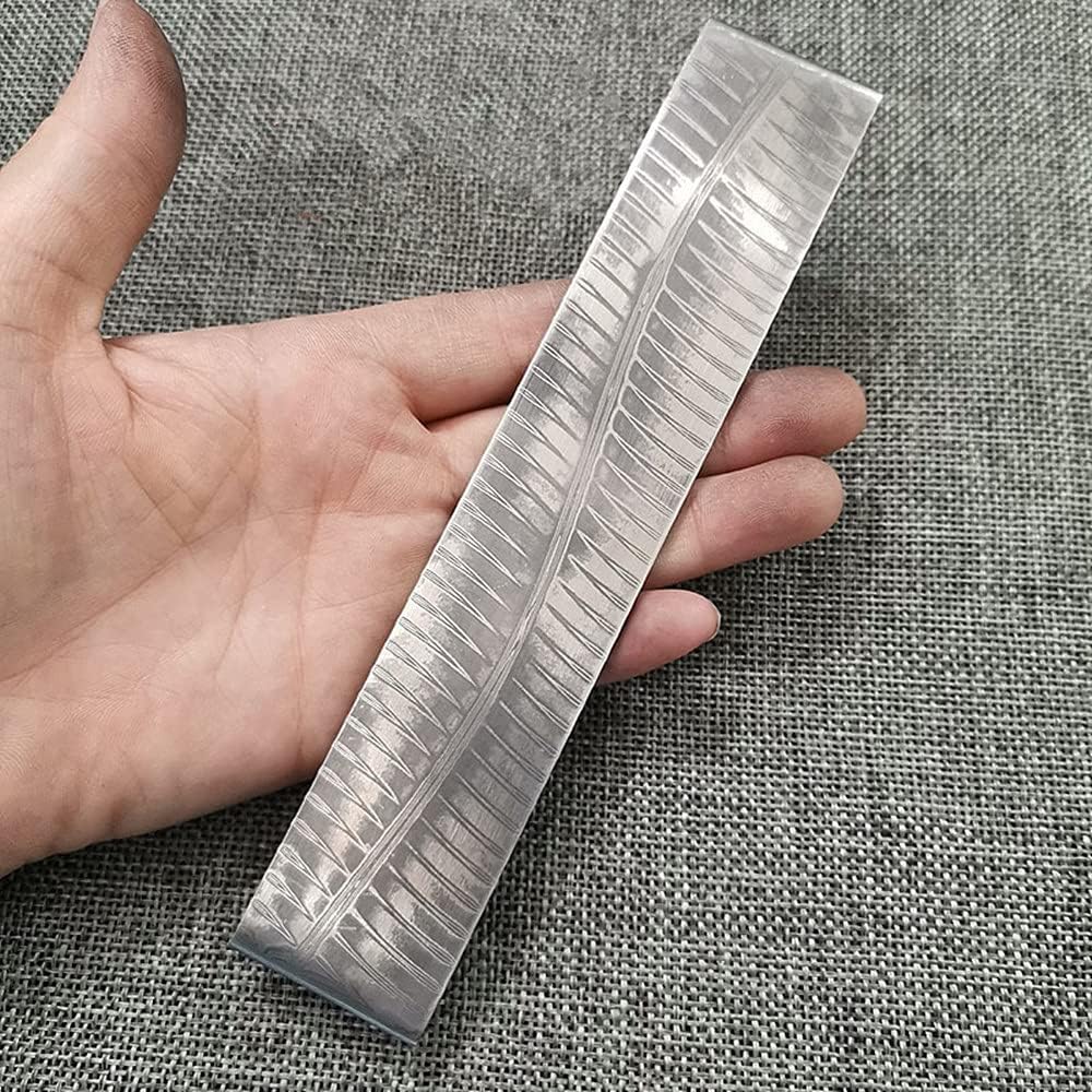 VG10 Custom Handmade Damascus Stainless Steel Bar Blank Blade Knife Billet for Knife Making Fixed Blade Outdoor Knives(Dragon Bone,220x30x3mm)