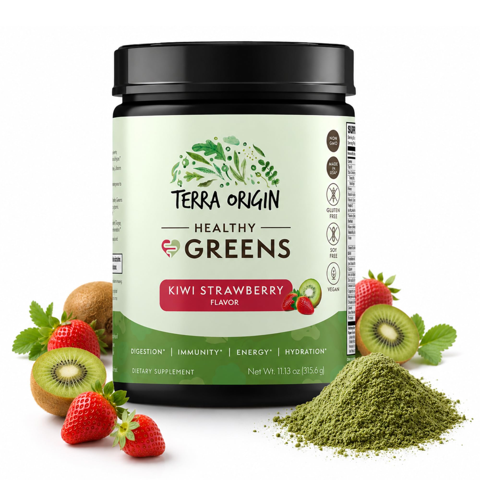 Amazon.com: TERRA ORIGIN Super Greens Powder | Greens Superfood