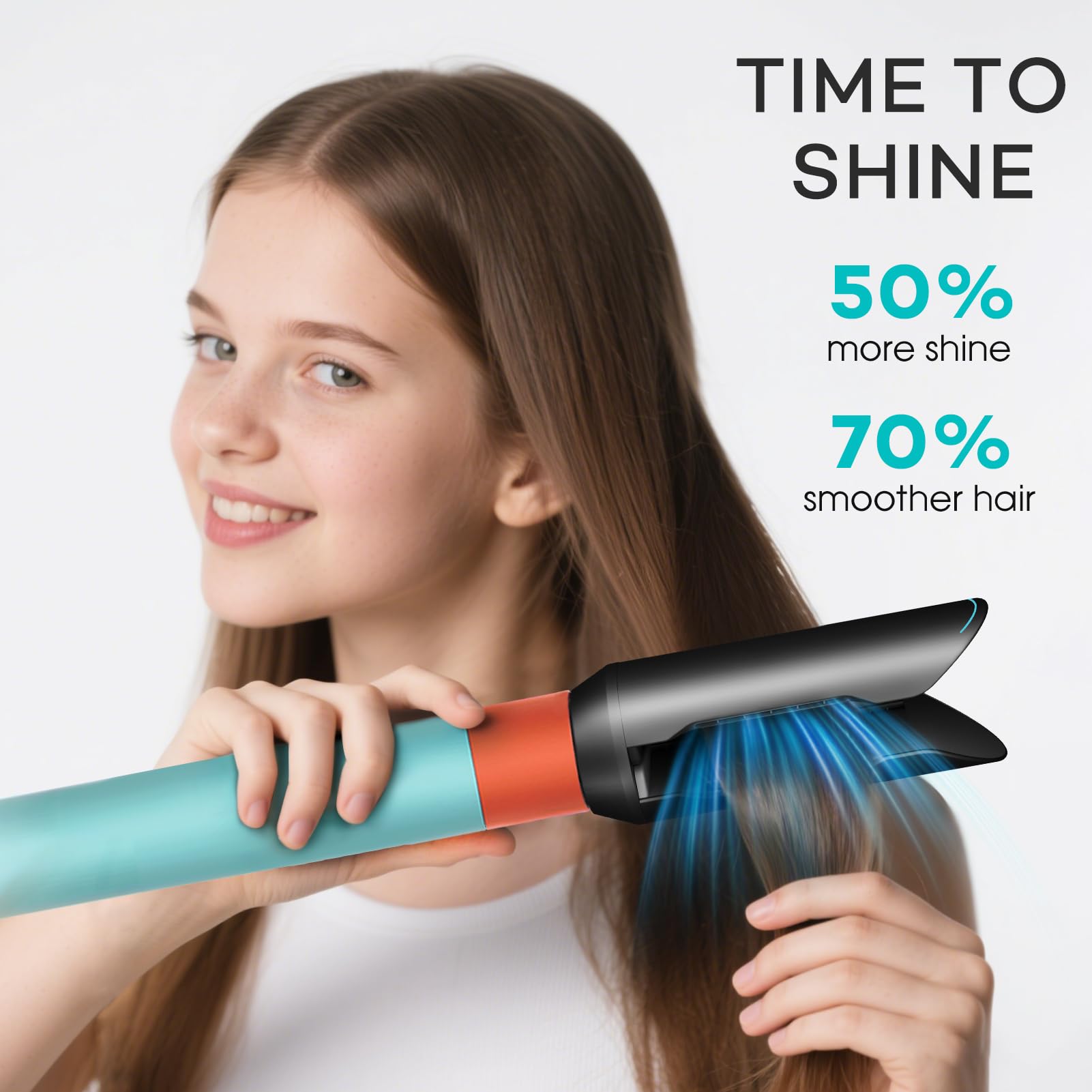 Accessoire lisseur pour Dy-son Airwrap HS01 HS05 HS08, brosse sèche-cheveux pré-coiffage pour cheveux bouclés, accessoires professionnels pour cheveux Salo (noir)
