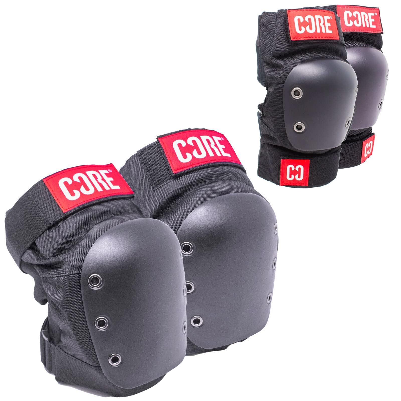 Core Street Combo Ensemble de coussinets de protection pour genoux et coudes pour enfants pour le skateboard, le roller, la trottinette acrobatique et le cyclisme pour débutants et professionnels