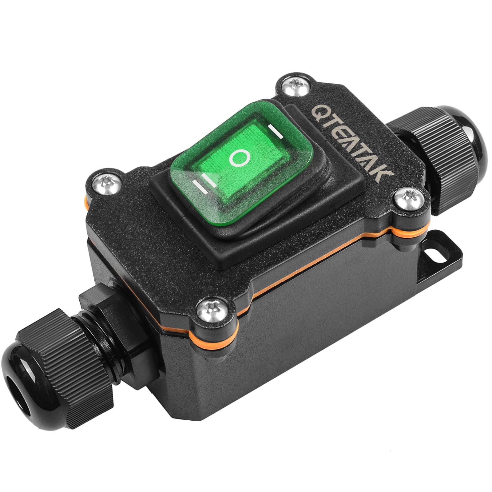 110v Waterproof Switch Heavy-Duty Waterproof Rocker Switch - 20A/125V ...