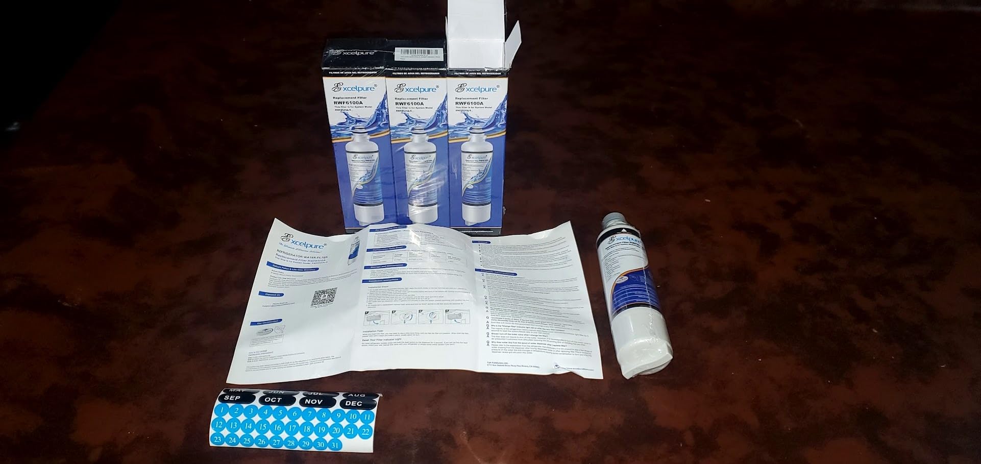 EXCELPURE BORPLFTR55 Refrigerator Water Filter Replacement