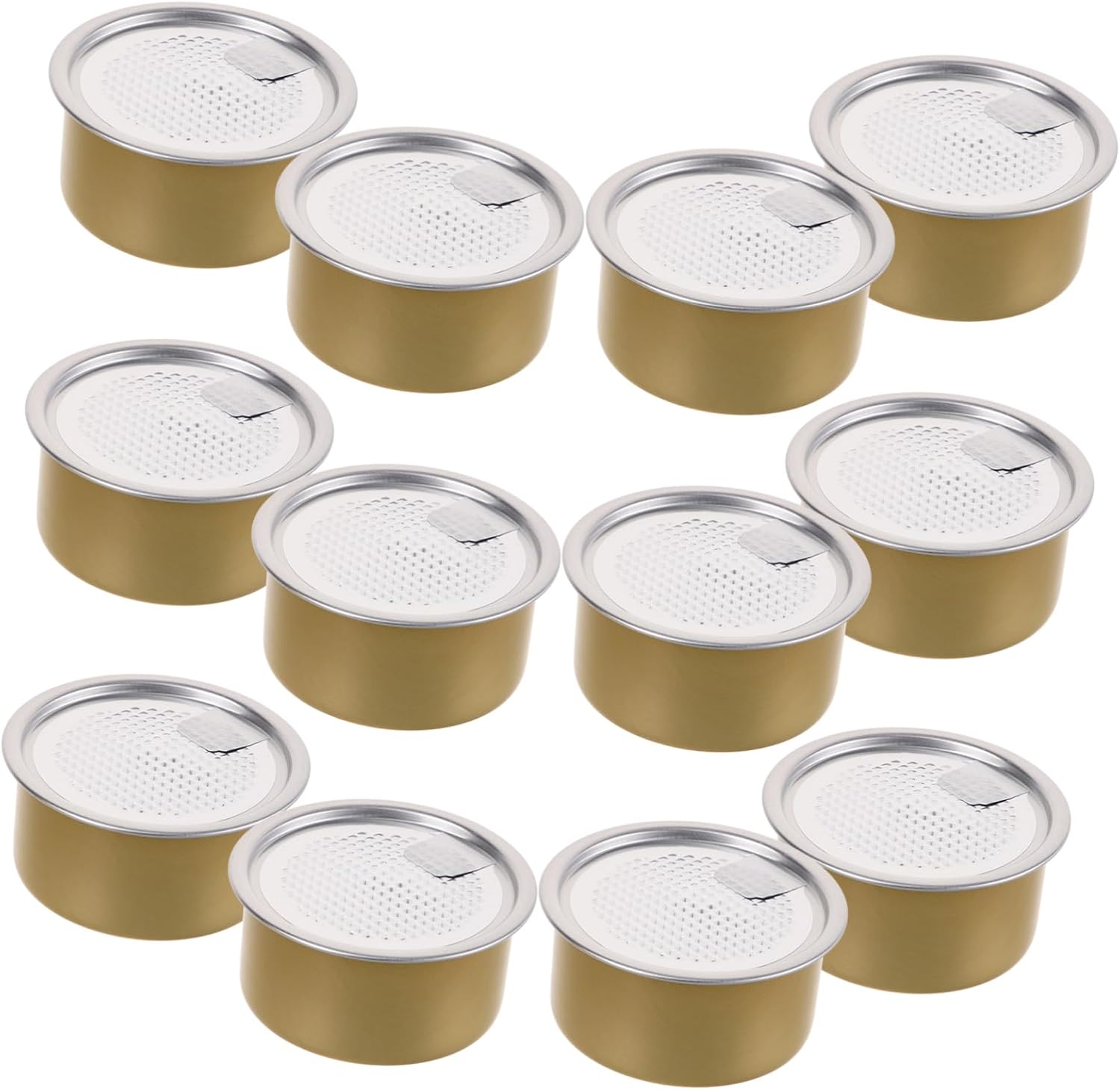 Cabilock 12pcs Pet Food Can Containers Lid Versatile Storage for Food Airtight Design for Freshness for Snacks and Treats