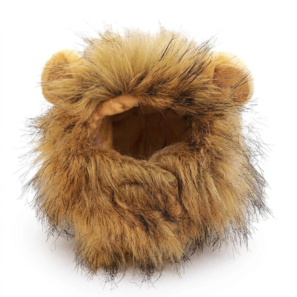 Lion Mane Wig, Cat Halloween Costume and Dog Wig for Pet Parties