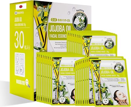 MITOMO   Series MT516 Series 30-piece Set   Natural 516 Jojoba Oil Facial Essence Mask for Sensitive Skin Jojoba OilMTSS00516-C-2x003