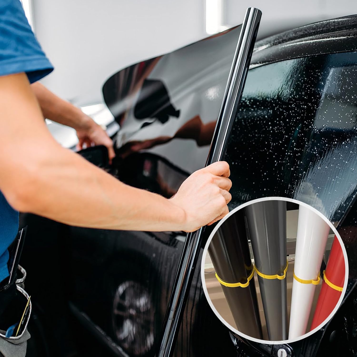 4pcs Vinyl Wrap Storage Clips Small Yellow Film Holder for Car Decals Easy to Use Tool for Securing Vinyl Wraps and Stickers Durable Accessory for Auto Film Storage