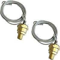 Vista 9 de TORQUE 10 válvulas de drenaje de tanque de aire con válvula de cable de 60 pulgadas, válvula de drenaje de compresor de aire