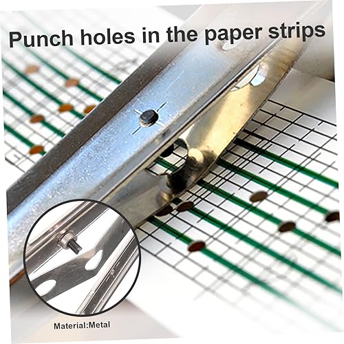 Miniatura 7 de SUPVOX Caja de suministros de papel, tarjeta, círculo, planificador de mano, manualidades, perforador para el hogar, tira estacionaria, agujero de