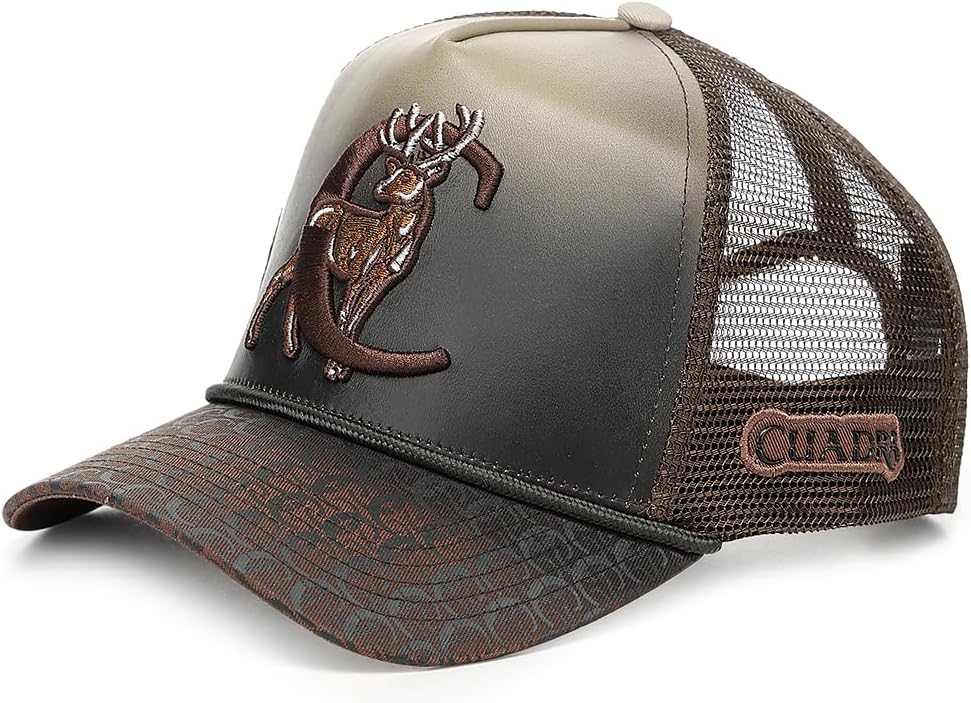 Cuadra Men's Textile & Leather Casual Caps