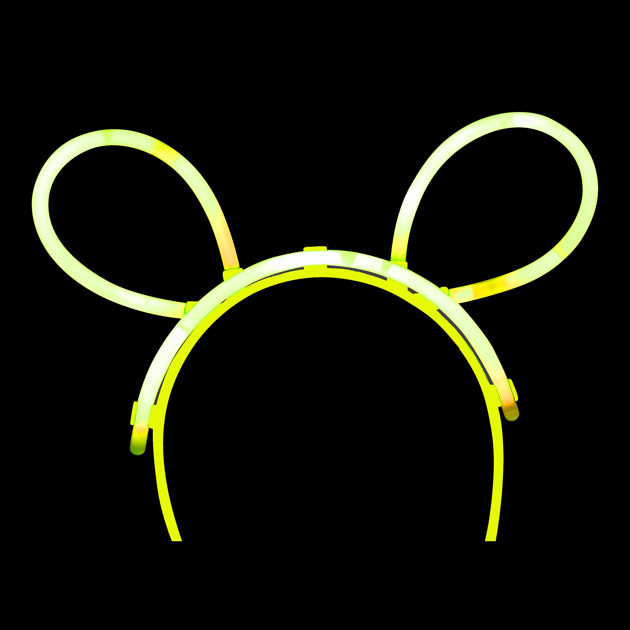 Glow in the Dark Bunny Ears (24, Yellow)