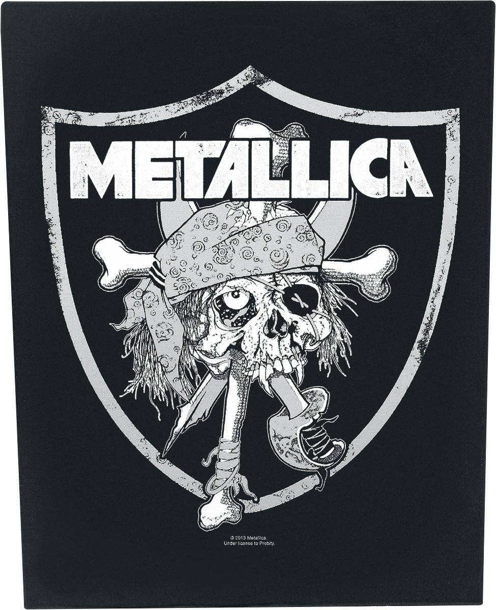 Metallica Backpatch Rückenaufnäher # 13 Raiders Logo