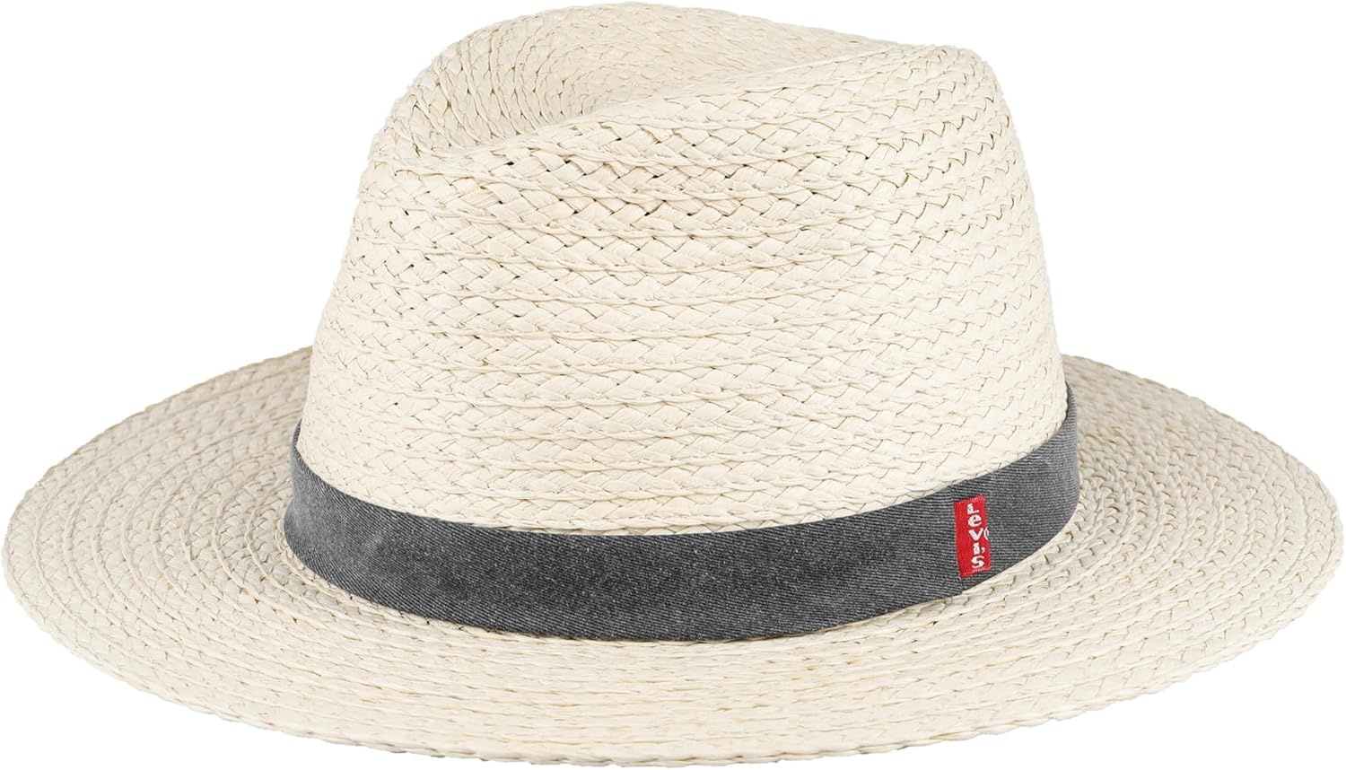 Levi's Mens Lightweight Straw Fedora Panama Hat