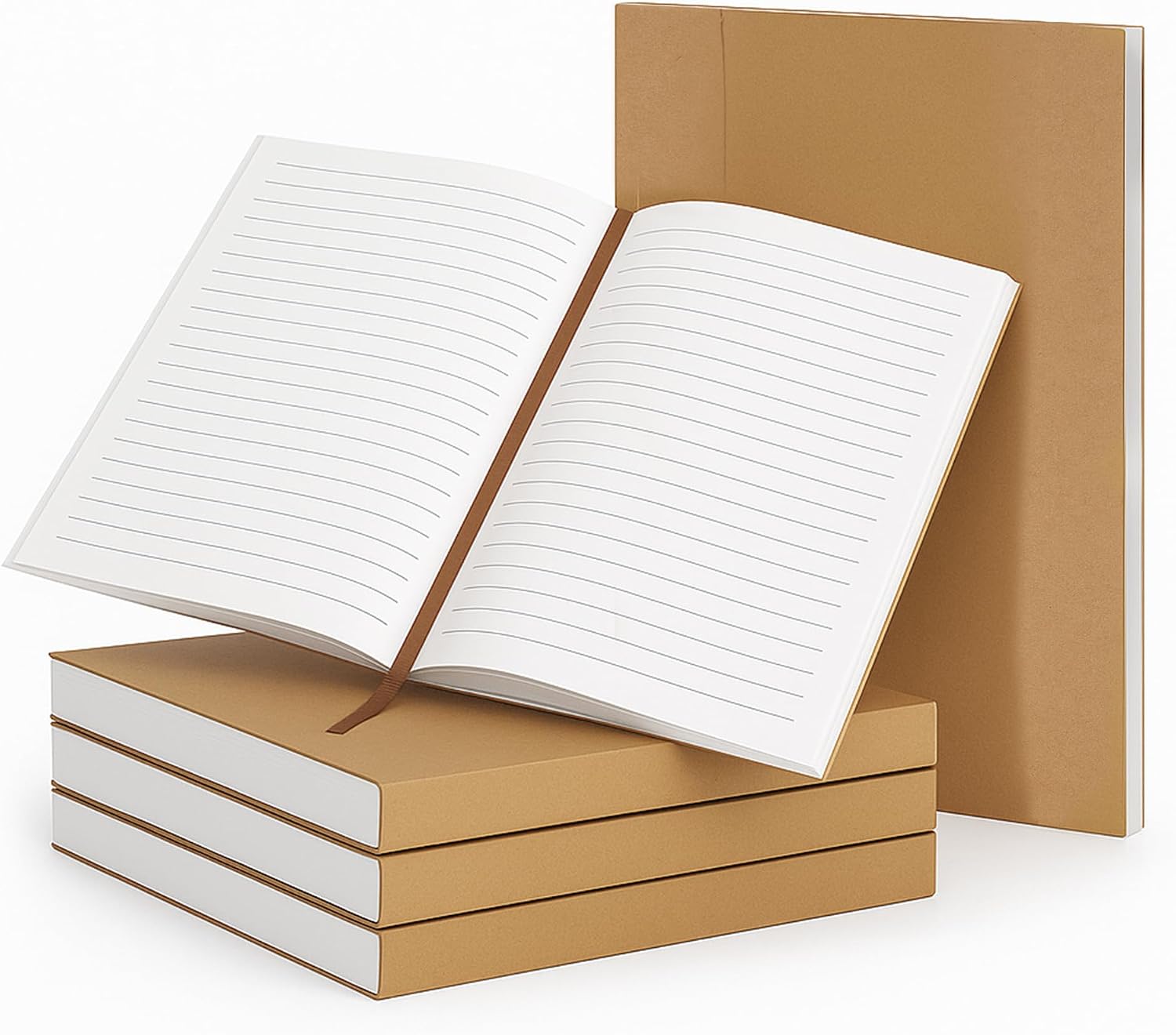 moonster A5 Journal Inserts Lined – Cotton Paper Refill for Leather Journal