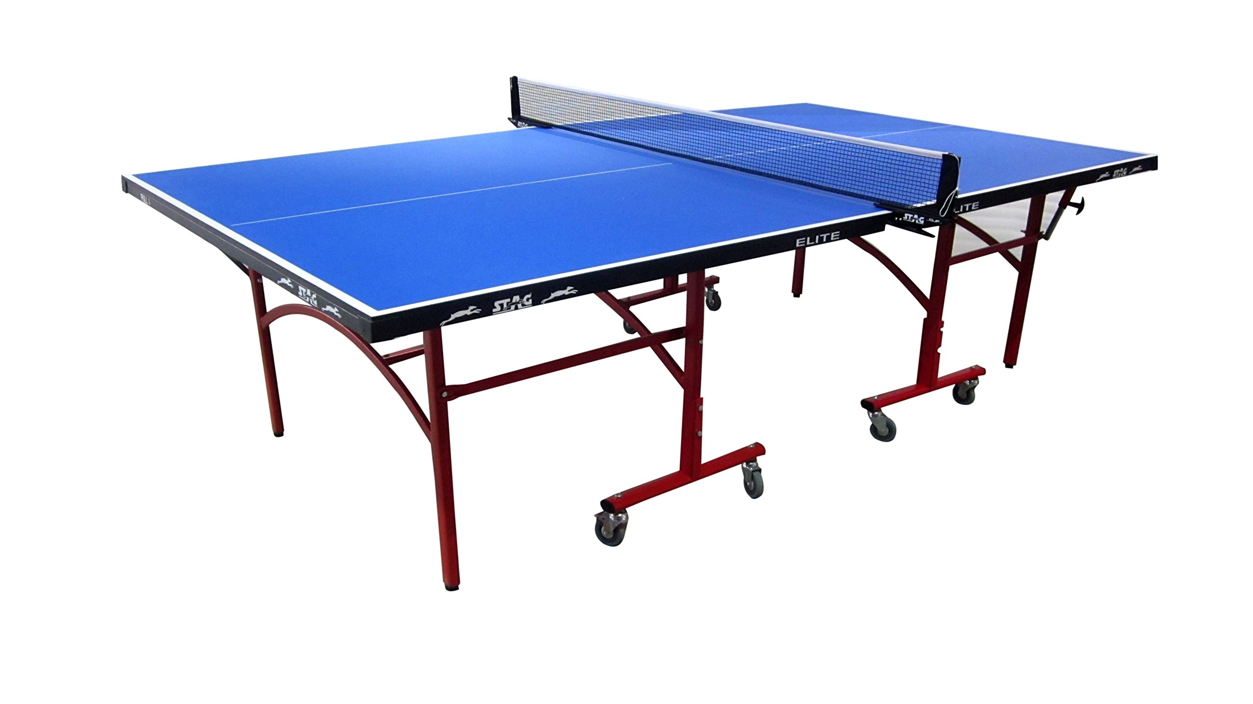 STAG GLOBAL Elite 22mm Table Tennis Table | Full-Size Professional Indoor TT Table | Quick Assembly, Playback Mode | Includes Net, Cover, 2 Rackets & 6 Balls