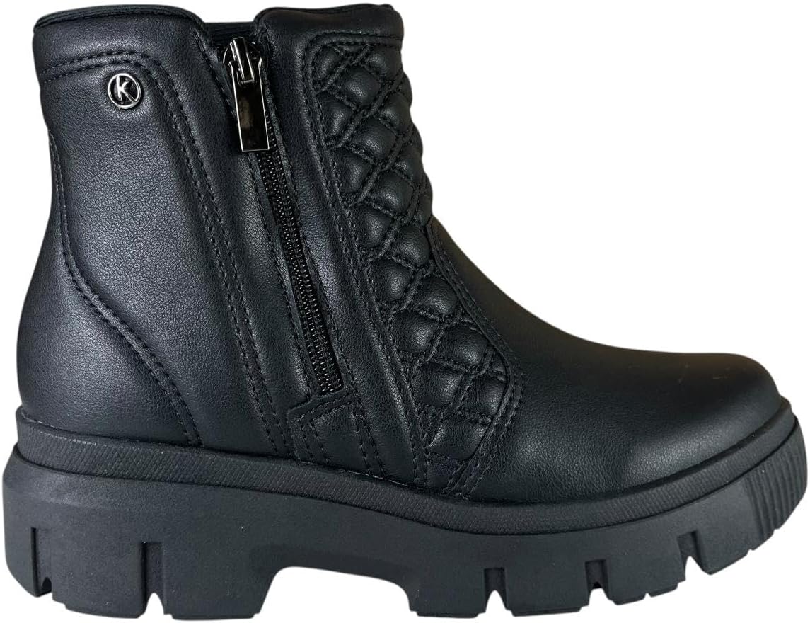 Bota Coturno Feminino Kolosh com Ziper Sola Tratorada
