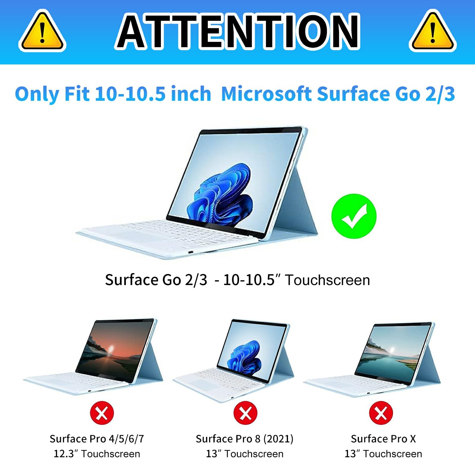 Amazon.com: CGFGHHUY for Microsoft Surface GO 3 Case/Surface GO 2