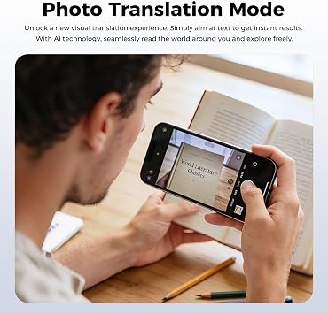 MINISO MS106 AI Translation Earbuds Real Time, 4-in-1 Translator Earbuds Support 150 Languages with APP, Bluetooth 6.0 Translator Headphones Compatible with iOS & Android, for Travel Business