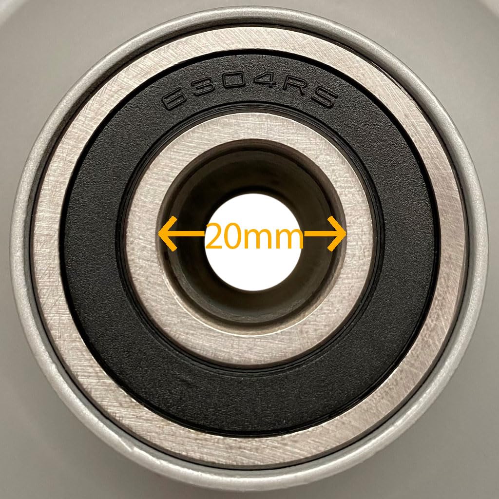 Parnells Rueda para cortacésped de 16 x 6.50-8, P332, rodamiento de 20 mm