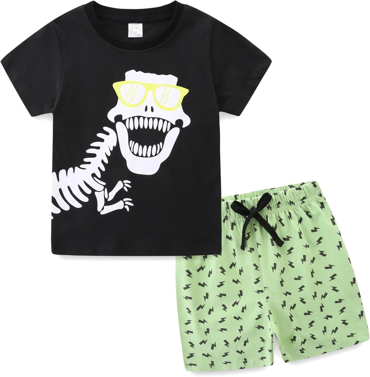 Toddler Boy Summer Clothes Kids Baby Cotton Outfits T-Shirt Shorts Set 1-7 Years