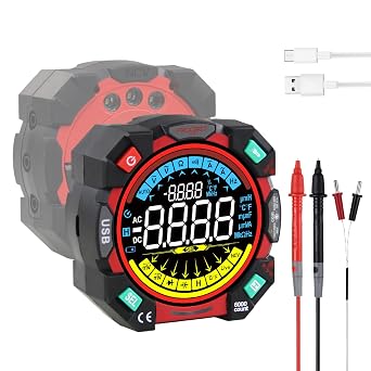 Digital Multimeter Tester 6000 Counts TRMS Auto-Ranging 600V AC/DC Voltage