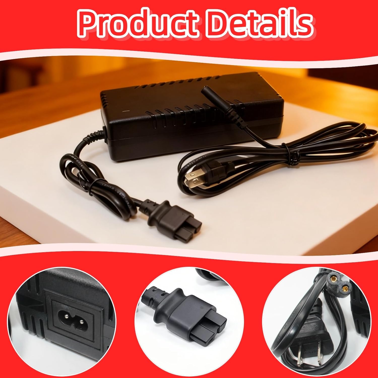 13.5 V Charger N557514 Replacement N557514 Power Supply, for DCC020IB 20V Inflator Cordless Tire Inflator Air Compressor Charger
