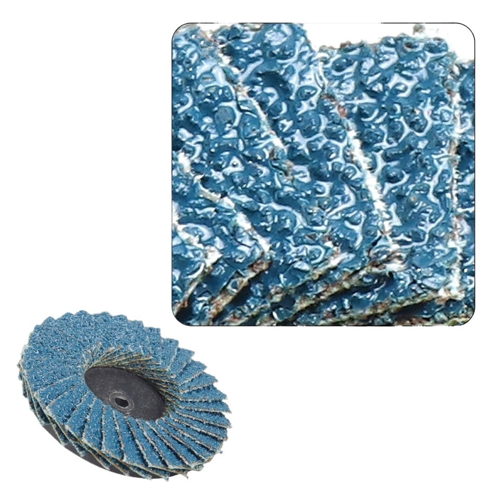 31 dischi lamellari con bloccaggio a rullo da 2 pollici attacco 1/4" for smerigliatrice, mole abrasive grana 40/60/80/120, compatibili for la preparazione delle superfici(120)