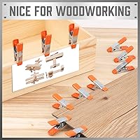 Vista 8 de HORUSDY Abrazadera de resorte pequeña de 32 piezas de 2 pulgadas, abrazaderas de resorte de metal, apertura de mandíbula de 3/4 pulgadas