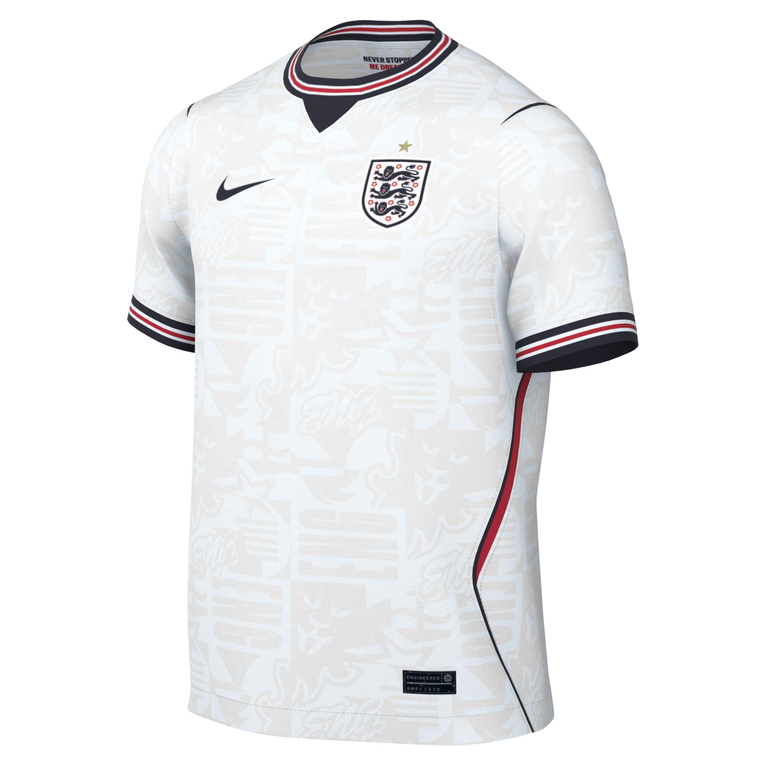 Nike Men's England 2026 Dri-FIT Stadium Home Shirt - White, White/Speed Red/Obsidian/Obsid, Size Xl, Men
