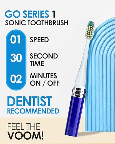 Miniatura 3 de Voom Sonic Go 1 Series - Cepillo de dientes eléctrico de viaje  Cepillos de dientes de viaje - Cepillo de dientes a pilas para adultos y niños,