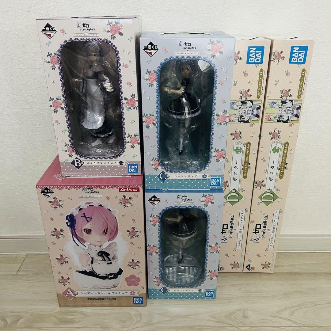 Amazon.co.jp: 一番くじ リゼロ A賞 B賞 C賞 D賞 セット : おもちゃ
