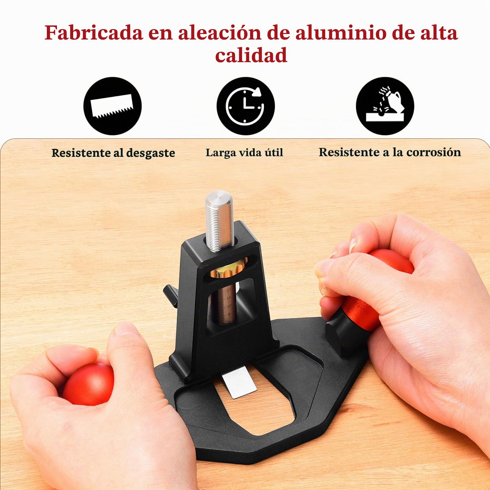 Cepillo Carpintero Manual,Cepillo De Borde De Mano Ajustable, Avión De Madera De Mano Pequeña Cepilladora De Madera para Carpintería,Recortar,Cepillar, Alisar Superficies