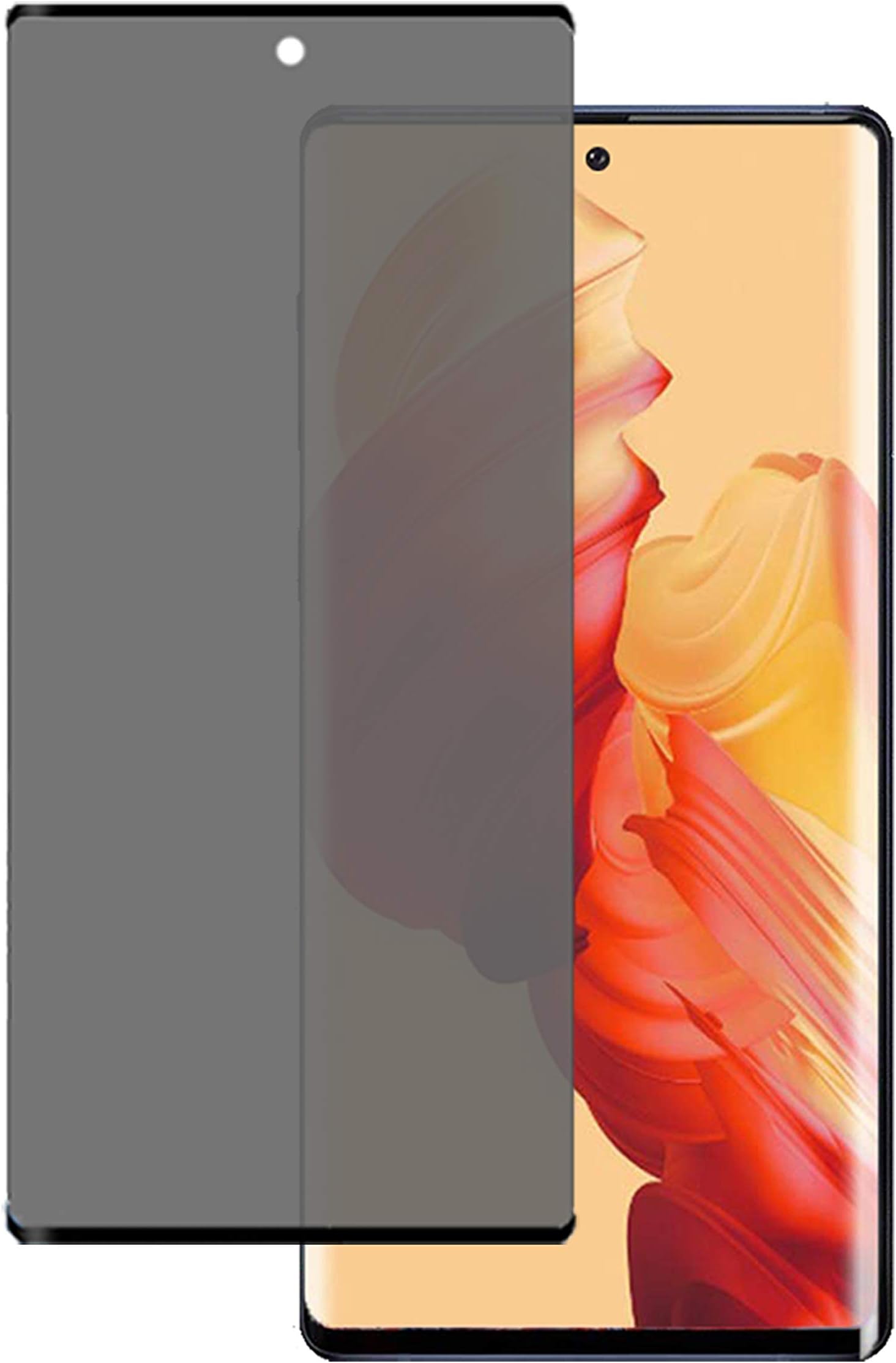 Galaxy Note 10 Plus Privacy Screen Protector,DariusQ 9H Hardness Anti-spy Tempered Glass for Samsung Galaxy Note 10 Plus/Note 10+/Note 10 Pro,[Case Friendly][Anti Scratch][Anti-Bubble]